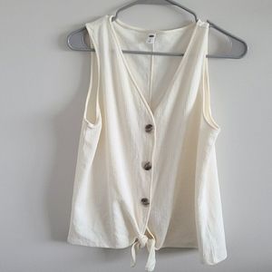 NWOT button up tank top